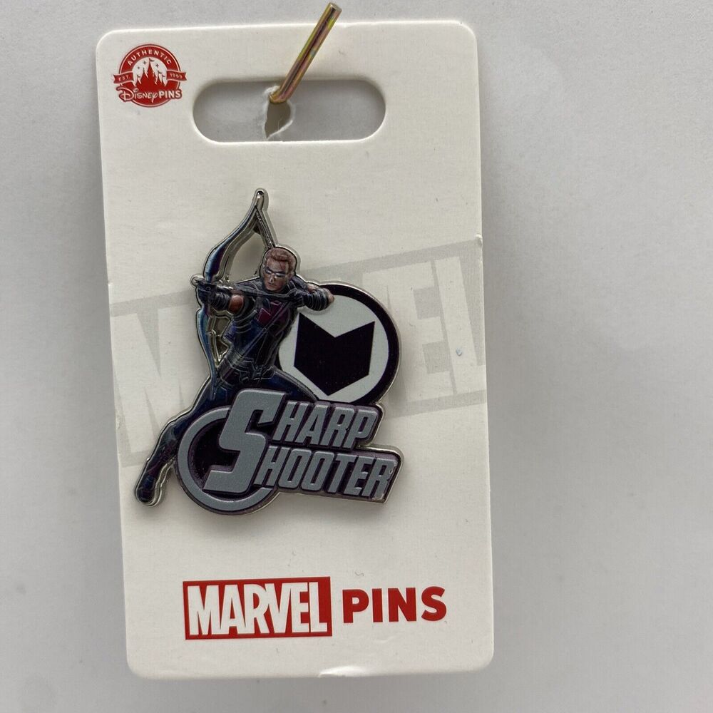 Disney Marvel Pin Avengers Hawkeye Sharp Shooter 3D Parks Trading Pin